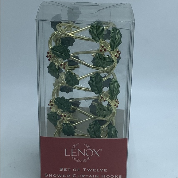 Lenox Holiday New Set Of 2 Lenox Holiday Shower Curtain Hooks